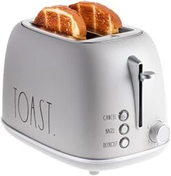 Tro Rounded Bread Toaster, 2 Slice Stainless Steel Toaster With Removable Crumb Tray, Wide Slot With 6 Browning Levels, Bagel, Defrost And Cancel Options (Black) -Wilton Shop 414ZBUnQRYL. AC