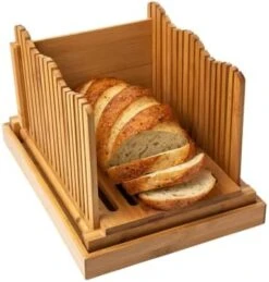 Bamboo Bread Slicer For Homemade Bread Loaf – Wooden Bread Cutting Board With Crumble Holder – Foldable, Adjustable And Compact Loaf Cutter – Thin Or Thick Slices 11 Bamboo Bread Slicer For Homemade Bread Loaf – Wooden Bread Cutting Board With Crumble Holder – Foldable, Adjustable And Compact Loaf Cutter – Thin Or Thick Slices -Wilton Shop 414bwUEqMeL. AC