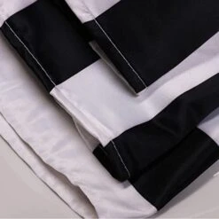 - 10 Pack 20 Inch L'Amour Satin Napkins Black And White, Oversized, Double Folded And Hemmed Table Napkins For Restaurant, Bistro, Wedding, Thanksgiving And Christmas -Wilton Shop 414lKwoILBL