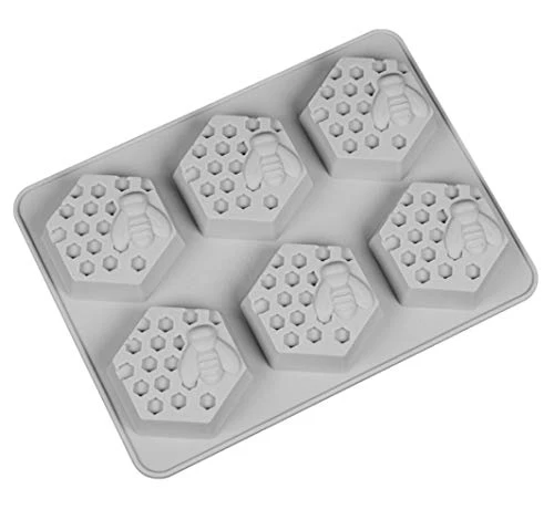 6 Holes Bee Honeycomb Pattern Silicone Fondant Soap Molds, DIY Bakeware Pan Cake Moulds Sweet Cupcake Chocolate Making Mold Handmade Fondant Cake Decorating Tool Baking Mould 6 6 Holes Bee Honeycomb Pattern Silicone Fondant Soap Molds, DIY Bakeware Pan Cake Moulds Sweet Cupcake Chocolate Making Mold Handmade Fondant Cake Decorating Tool Baking Mould - Image 4