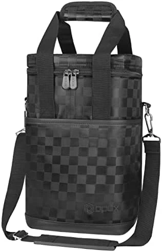 PUX 6 Bottle Carrier Tote | Insulated Padded Wine Cooler Bag For Travel. Picnic, BYOB | Portable Leakproof Wine Tote Bag For Dinner, Party, Christmas, Wine Gift For Women, Men (Black Square) 15 PUX 6 Bottle Carrier Tote | Insulated Padded Wine Cooler Bag For Travel. Picnic, BYOB | Portable Leakproof Wine Tote Bag For Dinner, Party, Christmas, Wine Gift For Women, Men (Black Square) - Image 13