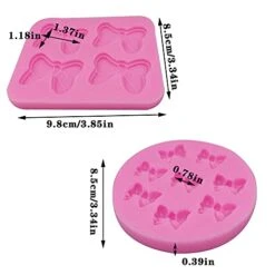4 Pack Mouse Bows Cartoon Butterfly Tie Silicone Mold Fondant Chocolate Candy Molds, For Dessert Ice Cube Cake Baking Fondant DIY Birthday Party Cake Decorating 10 4 Pack Mouse Bows Cartoon Butterfly Tie Silicone Mold Fondant Chocolate Candy Molds, For Dessert Ice Cube Cake Baking Fondant DIY Birthday Party Cake Decorating -Wilton Shop 415CK6EC3cL