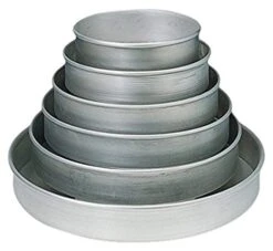 Talcraft HA80162 Straight Sided Pan, 14 Gauge Thickness, 16" Dia., 2" H, Aluminum