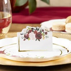 Kate Aspen Burgundy Blush Floral, One Size