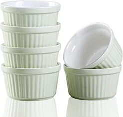 Ramekins 6oz Oven Safe,Creme Brulee Ramekins And Souffle Dishes,Porcelain Ramekin Baking Bowls,Dipping Sauce Dish.Pudding Cups,Set Of 6,Colorful. (Colorful) -Wilton Shop 415VebLatUL. AC