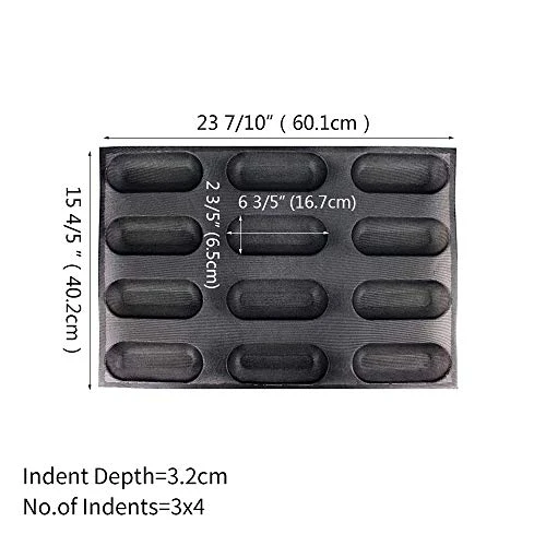 Hot Dog Molds Non Stick Bread Loaf Molds Baguette Pan Food Grade Silicone Bread Baking Mold 12 Loaf 40 X 60 For Making Bread 4 Hot Dog Molds Non Stick Bread Loaf Molds Baguette Pan Food Grade Silicone Bread Baking Mold 12 Loaf 40 X 60 For Making Bread - Image 2