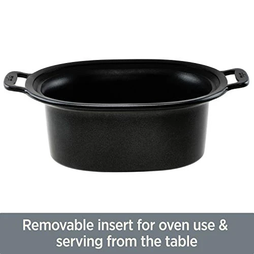 Electrics Stainless Steel And Ceramic Slow Cooker With Insert And Lid 6.5 Quart Nonstick 320 Watts Oval Shaped, Programmable, Dishwasher Safe 5 Electrics Stainless Steel And Ceramic Slow Cooker With Insert And Lid 6.5 Quart Nonstick 320 Watts Oval Shaped, Programmable, Dishwasher Safe - Image 3