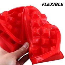 4 Pcs Waffle Mold,Sonku Silicone Heart-Shaped Square-Shaped Waffle Baking Molds Muffin Pans Chocolate Bread Pie Flan Bakeware 14 4 Pcs Waffle Mold,Sonku Silicone Heart-Shaped Square-Shaped Waffle Baking Molds Muffin Pans Chocolate Bread Pie Flan Bakeware -Wilton Shop 415f8bPJOkL