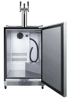 Summit Appliance SBC696OSTRIPLE 24" Wide Built-In Outdoor Kegerator, 6.04 Cu.ft Capacity, Triple Tap System, Weatherproof, Full-Sized Beer Dispenser, Digital Thermostat, Open Door Alarm, Led Lighting 11 Summit Appliance SBC696OSTRIPLE 24" Wide Built-In Outdoor Kegerator, 6.04 Cu.ft Capacity, Triple Tap System, Weatherproof, Full-Sized Beer Dispenser, Digital Thermostat, Open Door Alarm, Led Lighting -Wilton Shop 415knrMJRFL
