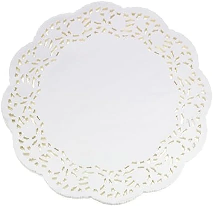 100 Pieces White Lace Round Paper Doilies Cake Packaging Pads Wedding Tableware Decoration (13.5 Inch) 9 100 Pieces White Lace Round Paper Doilies Cake Packaging Pads Wedding Tableware Decoration (13.5 Inch) - Image 7