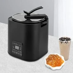 Automatic Boba Pot, Commercial Boba Cooker 5L Touchscreen Pearl Tapioca Cooker Milk Tea Cooker For Cooking Boba Taro Ball Sago, Three-dimensional Circulation Heating, 110V (Style 1, 860W) -Wilton Shop 4163A5QAPL. AC