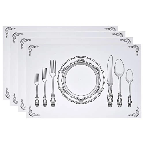 50 Disposable Place Setting Paper Place Mats 11”x 17” Rectangle Vintage Country Farmhouse Cutlery Plate Settings Table Mat Chargers For Kids Dinner Kitchen Restaurant Party Decorations 3 50 Disposable Place Setting Paper Place Mats 11”x 17” Rectangle Vintage Country Farmhouse Cutlery Plate Settings Table Mat Chargers For Kids Dinner Kitchen Restaurant Party Decorations