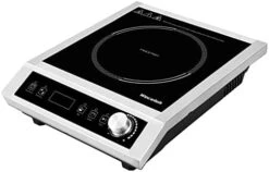 Commercial Induction Cooktop, 24-Hours Preset Induction Countertop Burner With 10 Temp Levels, Sensor Touch & Knob Control,3-Hour Timer, Stainless Steel Design, Heavy Duty, 1800W, 120V 15 Commercial Induction Cooktop, 24-Hours Preset Induction Countertop Burner With 10 Temp Levels, Sensor Touch & Knob Control,3-Hour Timer, Stainless Steel Design, Heavy Duty, 1800W, 120V -Wilton Shop 416AxI5pzpL. AC