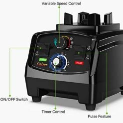 Professional Countertop Blender With 2200-Watt Base, Smoothie Blender,Built-in Timer,High Power Blender 2L Cups For Frozen Drinks,Shakes And Smoothies -Wilton Shop 416SRuXGk4L