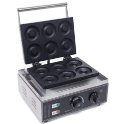 Commercial Donut Maker, 1550W Stainless Steel Commercial Waffle Donut Machine 6 Holes Double-Sided Heating Non-stick Donut Maker Teflon-Coating For Kitchen 12 Commercial Donut Maker, 1550W Stainless Steel Commercial Waffle Donut Machine 6 Holes Double-Sided Heating Non-stick Donut Maker Teflon-Coating For Kitchen -Wilton Shop 416faNpqjPL