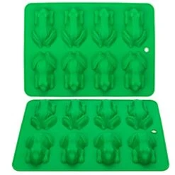 Chocolate Molds Frog Candy Mold 2 Pack Silicone Molds For Jello, Keto Fat Bombs, Crayons, Gelatin, Cake Decoration, Soap, Resin(Green)