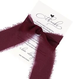 Oris Home Wedding Thank You Place Setting Cards With Dusty Blue Chiffon Ribbons, 4x6 Print To Add To Your Table Centerpieces And Wedding Decorations — Pack Of 50 -Wilton Shop 416t2ienHL. AC