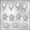 Fireman's Hat, Fire Hydrant, And Equipment Chocolate Mold