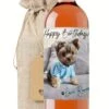 Happy Birthday From Dog Cat, Custom Photo Wine Bottle Label Sticker, Personalized Gift From Pet To Owner, Custom Mother's Day Present Idea For Her -Wilton Shop 4178sN9ThOL