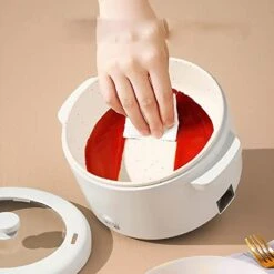 AARTEX Cooking Pot, Multifunctional Electric Cooking Pot Dormitory Household Small Electric Pot All-in-one Electric Fried Noodles Hot Pot -Wilton Shop 417BDblGE3L
