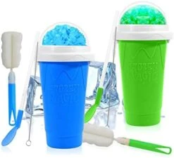 Slushy Cup Slushie Maker Ice Cup Silica Cup Pinch Cup Summer Cooler Smoothies Cup Double Layer Squeeze Cup Slush Maker Cup Home DIY Smoothie Cup For Children And Adult (Green) 15 Slushy Cup Slushie Maker Ice Cup Silica Cup Pinch Cup Summer Cooler Smoothies Cup Double Layer Squeeze Cup Slush Maker Cup Home DIY Smoothie Cup For Children And Adult (Green) -Wilton Shop 417GetPkpiL. AC