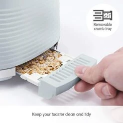 Orphy Richards 220028 Dune 2 Slice Toaster Defrost And Re-Heat Settings, Plastic, Rapid Boil, Re-Heat Setting, Variable Browning Control, Removable Crumb Tray, Cord Storage, Green 850 Watts -Wilton Shop 417GgtRM7lL