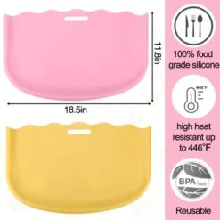 2 Pack Silicone Slow Cooker Liners For Crockpot 6 7 8 Quart, Reusable Cooking Bags For Crock-Pot Oval & Round, Slow Cooker Accessories, Leakproof, Easy To Clean, 1 PInk, 1 Yellow -Wilton Shop 417HXpScxFL