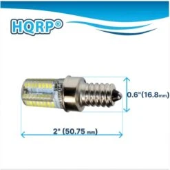 E12 Base 64 SMD3014 LED Bulb AC 110V Cool White For Microwave/Refrigerator/ice Maker/Fridge/Beverage Center Lights -Wilton Shop 417J3PbhzRL