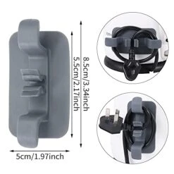 4pcs Cord Wires Organizer, Upgraded Cord Winder For Home Kitchen Appliances, Self-adhesive Cord Wires Clip Holders, Stick Firmly On Blender Coffee Machine Air-Fryer Microwave Oven Toaster (Grey) -Wilton Shop 417VilOhBlL