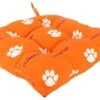 COLLEGE COVERS MfySeat College Indoor/Outdoor Seat Patio D Cushion, 20" X 20", Clemson Tigers -Wilton Shop 417WHrXSzyL