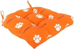 COLLEGE COVERS MfySeat College Indoor/Outdoor Seat Patio D Cushion, 20" X 20", Clemson Tigers -Wilton Shop 417WHrXSzyL. AC