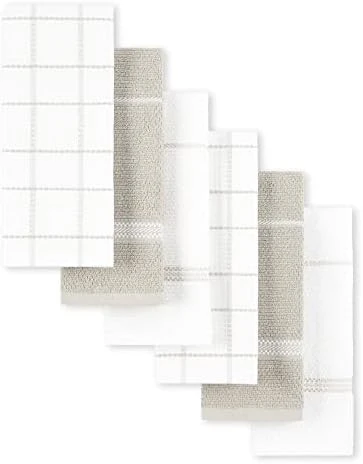 Odern Waffle Kitchen Towel Set 6-Pack, Grey, 16"x28" 8 Odern Waffle Kitchen Towel Set 6-Pack, Grey, 16"x28" - Image 6