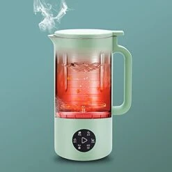Soymilk Maker - 350mL Juicer Soy Milk Machine With Stainless Steel And Blade, Multi Cooker Mixer For Rice Cereal Boiling , US Plug 110V, Green -Wilton Shop 417gqxV2FGL