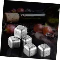 1 Set Ice Tart Stainless Steel Icebre Decanter Whiskey Ice Cube Stainless Steel Ice Cube Wine Ice Cube Wine Set Metal Ice Cube -Wilton Shop 417hfTy2sPL