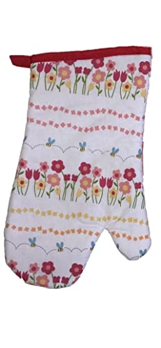 Set Of 5, Spring Flower With Butterfly Collection Printed Decorative Kitchen Towel Set Includes 2 Kitchen Towel, 2 Pot Holder, 1 Oven Mitt. 5 Set Of 5, Spring Flower With Butterfly Collection Printed Decorative Kitchen Towel Set Includes 2 Kitchen Towel, 2 Pot Holder, 1 Oven Mitt. - Image 3