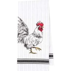 Pantry Rooster Kitchen Dish Towel 18 X 28-inch Set Of 4