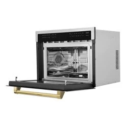 INE Autograph Edition 24" 1.6 Cu Ft. Built-in Convection Microwave Oven In Stainless Steel And Gold Accents 10 INE Autograph Edition 24" 1.6 Cu Ft. Built-in Convection Microwave Oven In Stainless Steel And Gold Accents -Wilton Shop 417rAbbxOtL