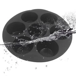 GENERIC Food Tray Baking Silicone Moulds Fryer Home Round Tray Silicone Baking Air Fryer Mould (black, 18x18x5cm) -Wilton Shop 417rXg9ENaL