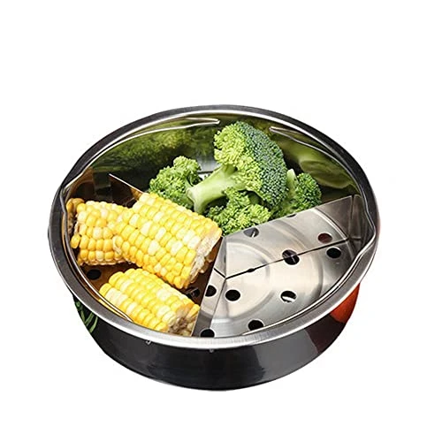 Misppro 1 Piece Metal Kitchen Steamer Basket Removable Divider For Household Cooker 3 Misppro 1 Piece Metal Kitchen Steamer Basket Removable Divider For Household Cooker