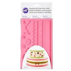 Wilton Silicone Ribbon And Fabric Fondant And Gum Paste Mold - Cake Decorating Supplies