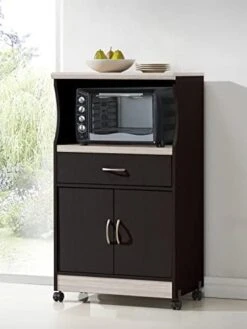 Microwave Carts For Kitchen With Storage,Microwave Stand (Color : Black) -Wilton Shop 418 wVRWstL. AC
