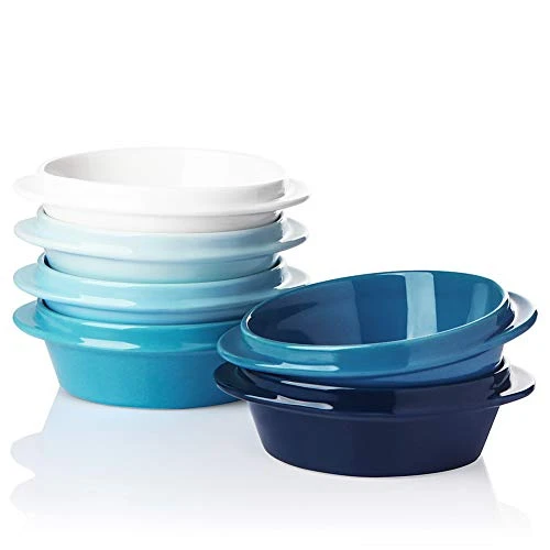 Porcelain Ramekins For Creme Brulee 10 Ounce,Integrated Double Handle Souffle Dishes For Baking,Ice Cream,Chicken Pot Pies,Oven Safe-Set Of 6(Similarcolour) 3 Porcelain Ramekins For Creme Brulee 10 Ounce,Integrated Double Handle Souffle Dishes For Baking,Ice Cream,Chicken Pot Pies,Oven Safe-Set Of 6(Similarcolour)