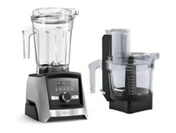 Ascent 3500 & Food Processor Bundle Brushed Stainless Steel
