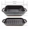 Cast Iron Mini Bread Maker Loaf Pan Serving Plate Set Of 4