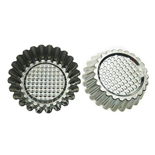 20Pcs Aluminum Alloy Egg Tart Molds Non-stick Ripple Reusable Flower Shape Cupcake Muffin Baking Cup Tartlets Pans For Kitchen 3 20Pcs Aluminum Alloy Egg Tart Molds Non-stick Ripple Reusable Flower Shape Cupcake Muffin Baking Cup Tartlets Pans For Kitchen