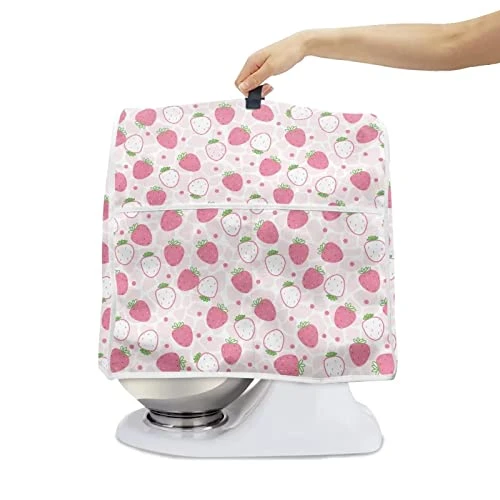 DIYFLASH Stand Mixer Cover Kitchen Mixer Cover With Pockets Strawberry Dust Covers For Kitchen Appliances, Fashion Home Kitchen Small Appliance Parts Accessories Size S 3 DIYFLASH Stand Mixer Cover Kitchen Mixer Cover With Pockets Strawberry Dust Covers For Kitchen Appliances, Fashion Home Kitchen Small Appliance Parts Accessories Size S