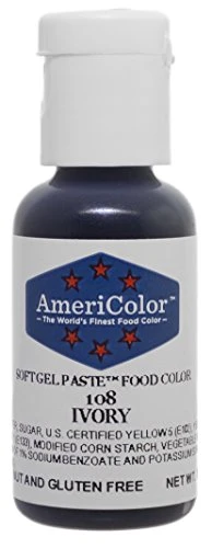 Color Soft Gel Paste Food Color.75-Ounce, Ivory