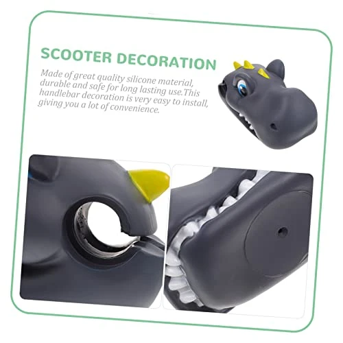 Ibasenice 5 Pcs Handlebar Decoration Toddler Ornament Scooter Supplies Bike Decoration Bike Silica Gel Child Accessory Head Grey 4 Ibasenice 5 Pcs Handlebar Decoration Toddler Ornament Scooter Supplies Bike Decoration Bike Silica Gel Child Accessory Head Grey - Image 2