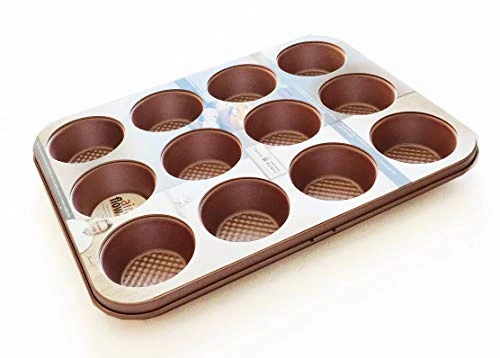 Alitaver David Burke Kitchen Commerical Weight 12 Cup Muffin Rose Gold Bakeware 3 Alitaver David Burke Kitchen Commerical Weight 12 Cup Muffin Rose Gold Bakeware