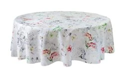 Indoor-Outdoor Spillproof Fabric Tablecloth For Spring/Summer/Party/Picnic (70" Round, Kayah) 18 Indoor-Outdoor Spillproof Fabric Tablecloth For Spring/Summer/Party/Picnic (70" Round, Kayah) -Wilton Shop 418fRxZtcQL